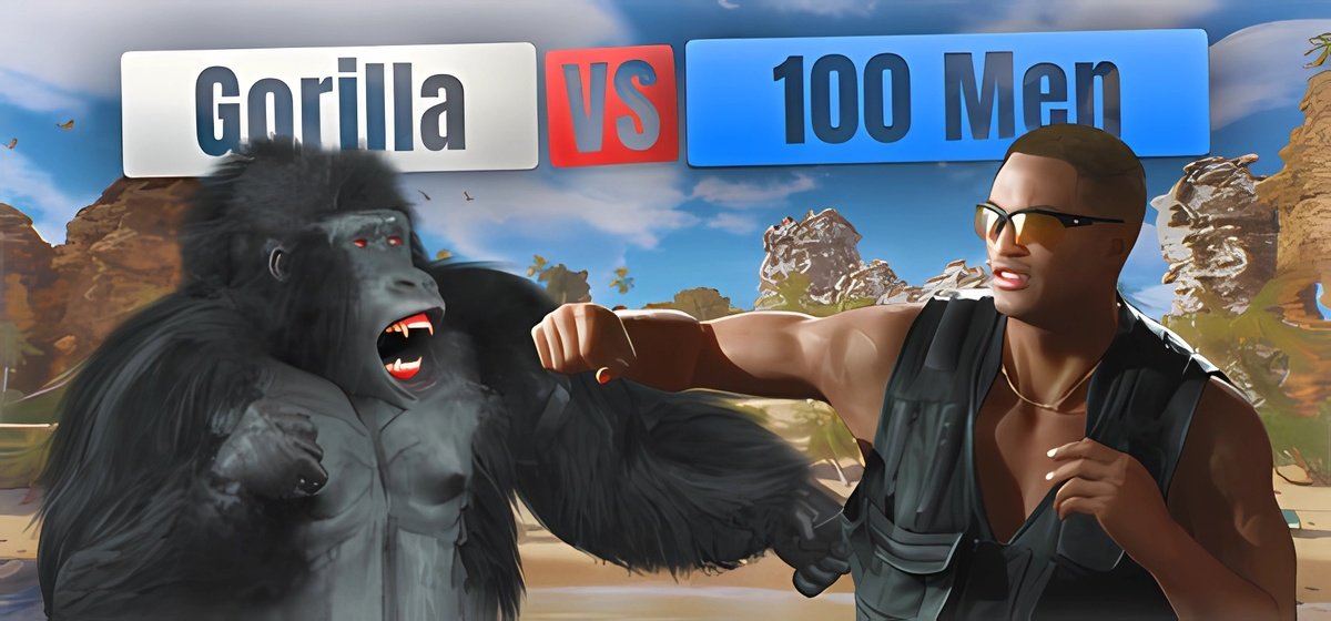 Gorilla Vs 100 Men